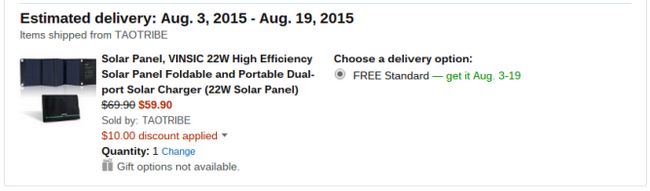 Fotografía - [Offre Alerte] Hey Types Outdoorsy - Pick Up A Portable 22W Panneau solaire Dual Port Chargeur Pour 59,90 $ Après 10 $ de rabais code sur Amazon